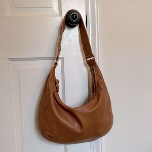 Madewell Tan Leather Hobo Bag